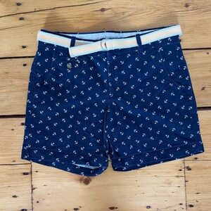 Dockers Anchor Print Shorts with Navy Accents